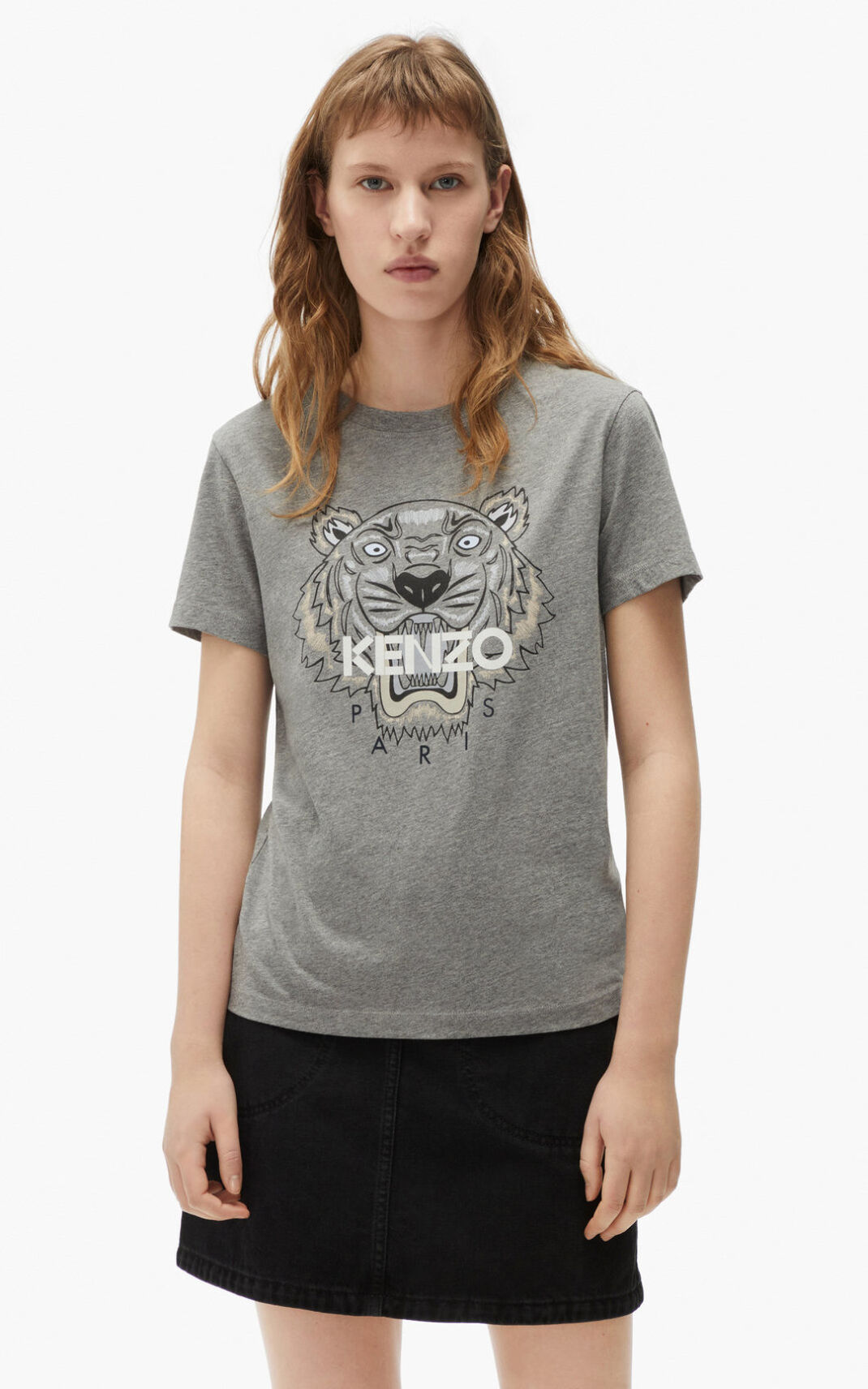 Kenzo Tiger Camisetas Mujer Gris | 2851607-OR